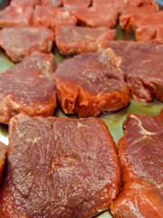 raw beef steak