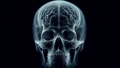 x ray of human skull