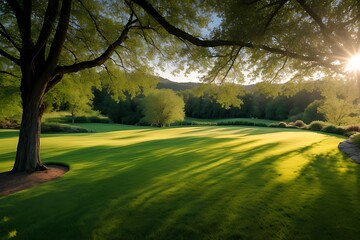 Fototapeta premium trees in the park