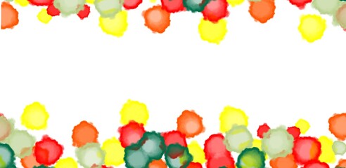 Picture of multi-colored flower garden on white background.