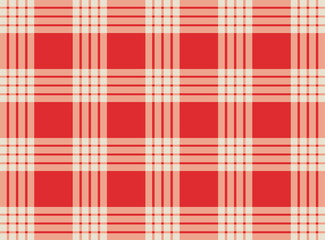 Gingham Vector Pattern, White and reb box pattern