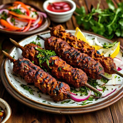 kebab skewer with vegetables world kebab day july 9 