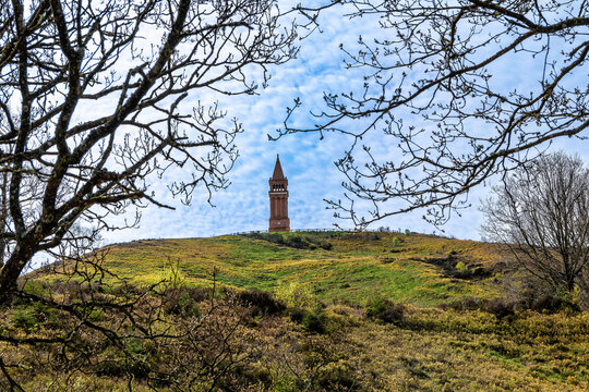 Sky mountain, himmelbjerget Danish National Monument near Silkeborg, Denmark