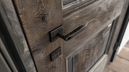 Customized door with a built-in mail slot and key drop for convenience
