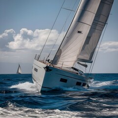 sailing on the sea
