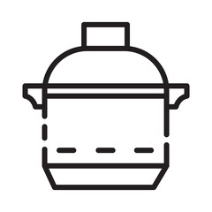 Cooker Home Rice Line Icon