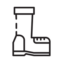 Boot Foot Safety Line Icon