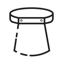 Protect Safety Shield Line Icon