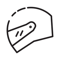Hat Head Helmet Line Icon