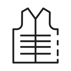 Safety Tool Vest Line Icon