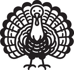 Thanksgiving Turkey bird vector illustration.