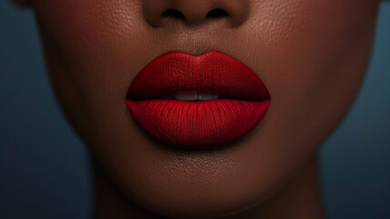 A bold and daring lipstick shade, reflecting the confidence and boldness of a woman unafraid to take risks in business.