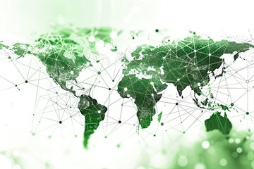 Fototapeta premium Stock photo style image a Digital world map
