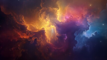 gradient background with space lights smoke background with abstract blurry circles and bubbles design with ultra hd space backgorund in deep color s  - Powered by Adobe