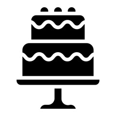cake, birthday cake icon

