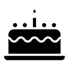 cake, birthday cake icon
