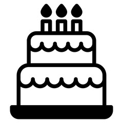 cake, birthday cake icon