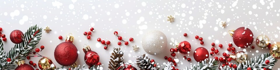 Snowy Elegance: New Year Banner