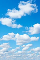 Fototapeta premium Blue sky with white clouds background