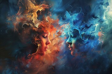 Fototapeta premium Explore the world of imagination and creativity with abstract art