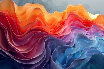 Obraz premium Colorful abstract waves