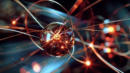 Illustrate the potential of scandium in advancing technology through futuristic imagery , super realistic