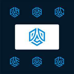 Hexagon logo design, DDS hexagon logo, develop, natural, luxury, modern, finance logo, strong logo