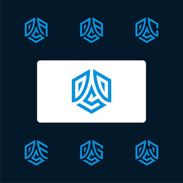 Hexagon logo design, DDS hexagon logo, develop, natural, luxury, modern, finance logo, strong logo