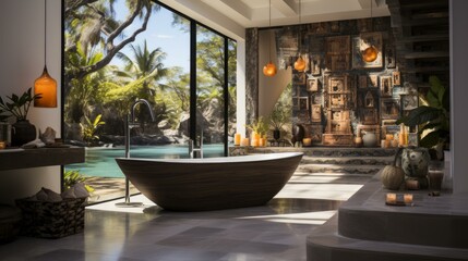 The Allure of Modern Tropical Bathroom Design