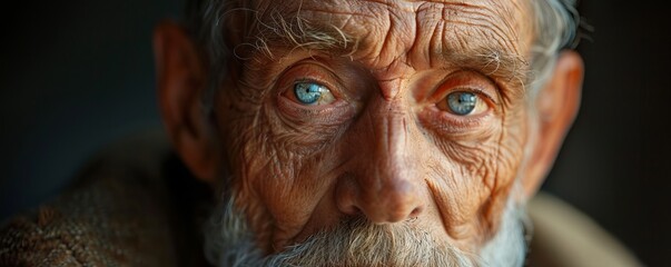 close up of an elegant 70 year old english man