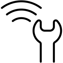 wifi settings line icon