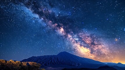 Starry Night Over the Mountain