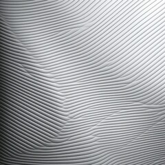 Wavy white fabric with quilted geometric pattern