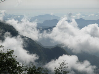 Mountain view from Vattakanal, Western Ghats in India