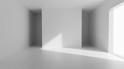 blank room 3d design for template mockup