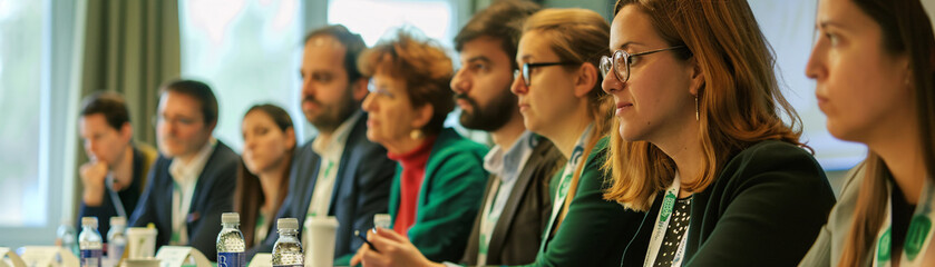 A summit on green policies, with delegates from around the world sharing success stories of environmental advocacy and action