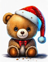 christmas teddy bear - 806117537