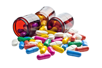 capsules and pills medical and supplement, health care and wellbeing concept