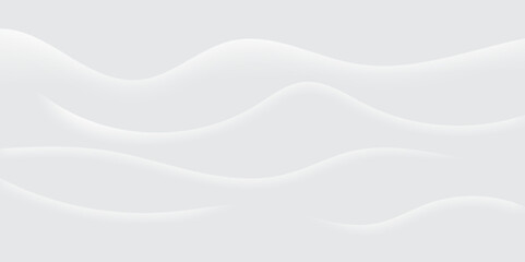 Abstract white paper wave background and abstract gradient and white wave curve lines banner background design. White wave modern abstract background design. space style.