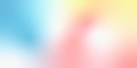 Digital grainy gradient with a colorful soft noise effect. Vintage Grunge Texture Pattern in Blue pink and orange Tones for Artful Wallpaper. Gradient blur, noise, grain, texture. abstract background.
