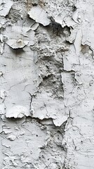 Obraz premium White Grunge Stucco Texture Wallpaper. Premium Light Grey Background with copy-space.