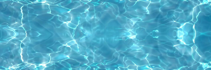 Obraz premium blue water wave texture background,Closeup of desaturated transparent clear calm water surface texture with splashes and bubbles. Trendy abstract nature background.turquoise water surface, banner