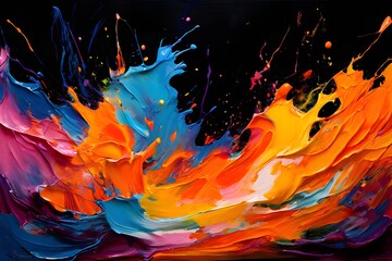 Abstract colorful liquid desk background
