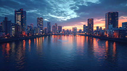 Fototapeta premium 都会の高級レジデンス