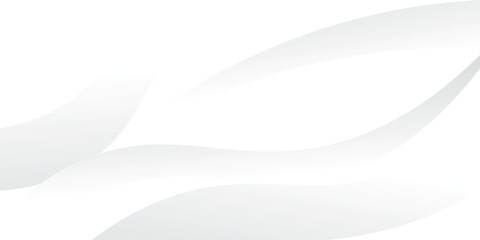 3D white geometric abstract background overlap layer on bright space with waves decoration vector.