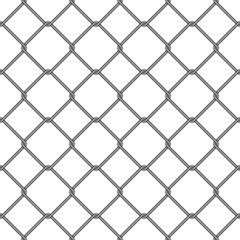 Fototapeta premium wire fence seamless pattern background vector illustration. metal material woven texture seamless for background, backdrop, industrial style no people.