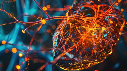 MRI image of a human liver detailing veins and lobes.