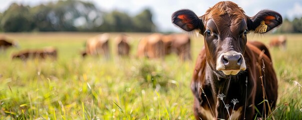 IoT devices tracking cattle health in an open pasture