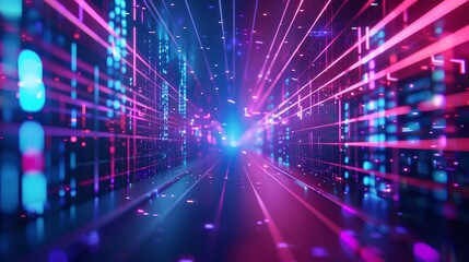 Fototapeta premium Dive into the future with this abstract technology background