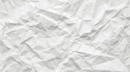 Fototapeta premium The texture of white paper is crumpled. Background for various purposes.